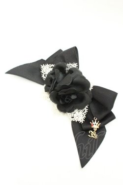 画像1: Innocent World / クラウンチャームローズクリップ  クロ O-26-03-05-005-IW-AC-IG-OS