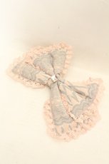 画像1: metamorphose / Lace up doll　リボンクリップ  ピンク O-26-03-05-008-ME-AC-OW-ZT486-F003 (1)