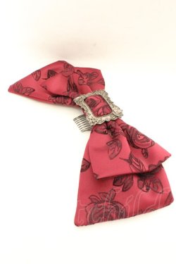 画像1: Sheglit / "Bell Rose"リボンコーム  ワイン O-26-03-05-009-EL-AC-OW-OS