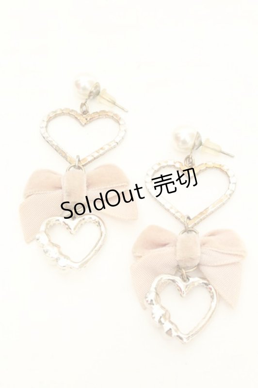 画像2: LIZ LISA / ハートリボンピアス  ピンク O-26-03-05-011-LO-AC-IG-ZT651-F001 (2)