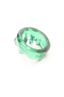 画像2: Q-pot. / ポイズンメルトリング 約16号 グリーン O-26-03-05-012-QP-AC-IG-OS