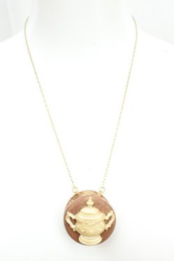 画像2: swantalor / sugar pot macaron necklace（シュガーポットマカロンネックレス）  ブラウン O-26-03-05-014-PU-AC-IG-OS