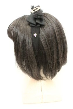 画像3: LIZ LISA / レースリボンカチューシャ  クロ O-26-03-05-017-LO-AC-IG-OS