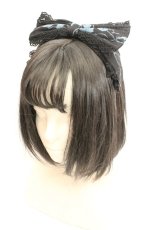 画像1: metamorphose / Secret EDENカチューシャ  クロ×アオ O-26-03-05-021-ME-AC-OW-ZT486-F006 (1)