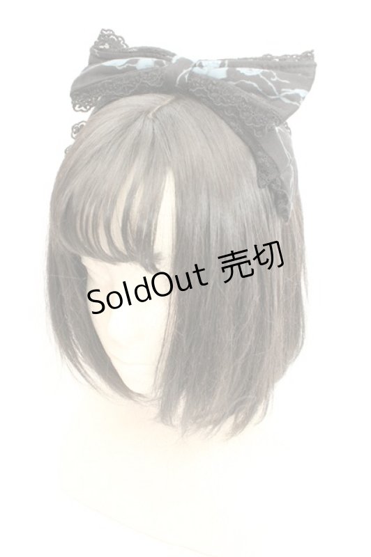 画像1: metamorphose / Secret EDENカチューシャ  クロ×アオ O-26-03-05-021-ME-AC-OW-ZT486-F006 (1)