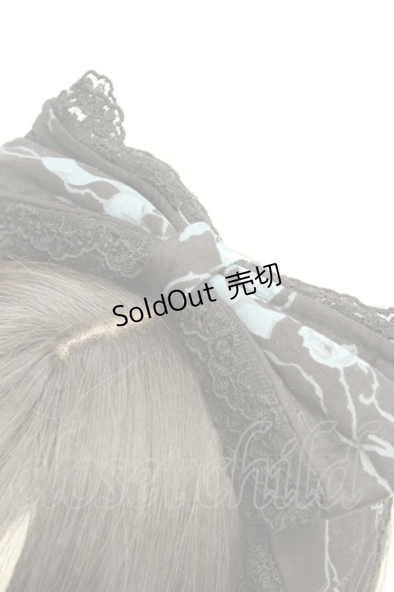 画像2: metamorphose / Secret EDENカチューシャ  クロ×アオ O-26-03-05-021-ME-AC-OW-ZT486-F006 (2)