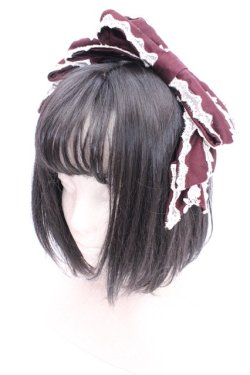 画像1: Innocent World / バラドールリボンカチューシャ  ワイン O-26-03-05-022-IW-AC-OW-OS