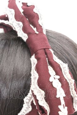 画像2: Innocent World / バラドールリボンカチューシャ  ワイン O-26-03-05-022-IW-AC-OW-OS