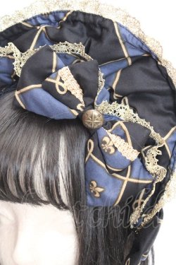 画像2: metamorphose / 主の書斎ハーフボンネット  アオ系 O-26-03-05-024-ME-AC-OW-OS