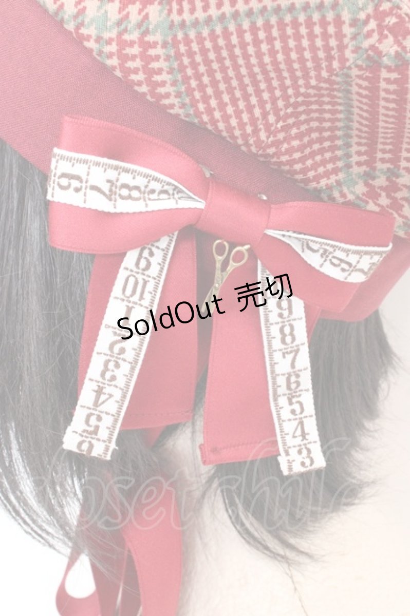 画像2: metamorphose / tailor's bear ベレー帽  アカ系 O-26-03-05-026-ME-AC-OW-ZT485 (2)
