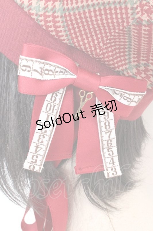 画像2: metamorphose / tailor's bear ベレー帽  アカ系 O-26-03-05-026-ME-AC-OW-ZT485 (2)