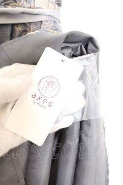 画像2: axes femme / 花柄プリントスカート M グレー O-26-03-06-032-AX-SK-OW-OS