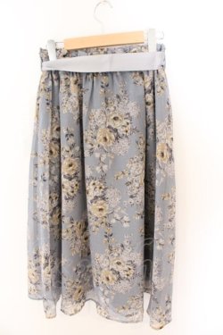 画像3: axes femme / 花柄プリントスカート M グレー O-26-03-06-032-AX-SK-OW-OS