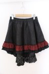画像1: Qutie Frash / 2022プレミアム黒華 パニエスカート  ブラック×レッド O-26-03-06-037-QU-SK-IG-OS (1)