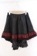 画像1: Qutie Frash / 2022プレミアム黒華 パニエスカート  ブラック×レッド O-26-03-06-037-QU-SK-IG-OS (1)