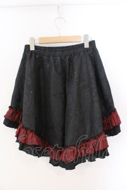 画像2: Qutie Frash / 2022プレミアム黒華 パニエスカート  ブラック×レッド O-26-03-06-037-QU-SK-IG-OS