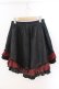 画像2: Qutie Frash / 2022プレミアム黒華 パニエスカート  ブラック×レッド O-26-03-06-037-QU-SK-IG-OS (2)