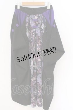 画像1: Qutie Frash / ハカマパンツ  パープル×ブラック O-26-03-06-040-QU-PA-IG-OS