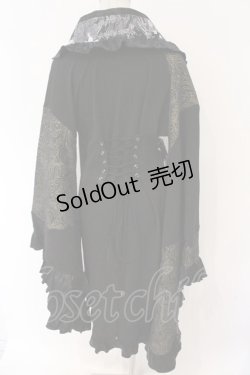 画像4: Qutie Frash / フリル着物カーディガン  ブラック×ゴールド O-26-03-06-041-QU-TO-IG-OS