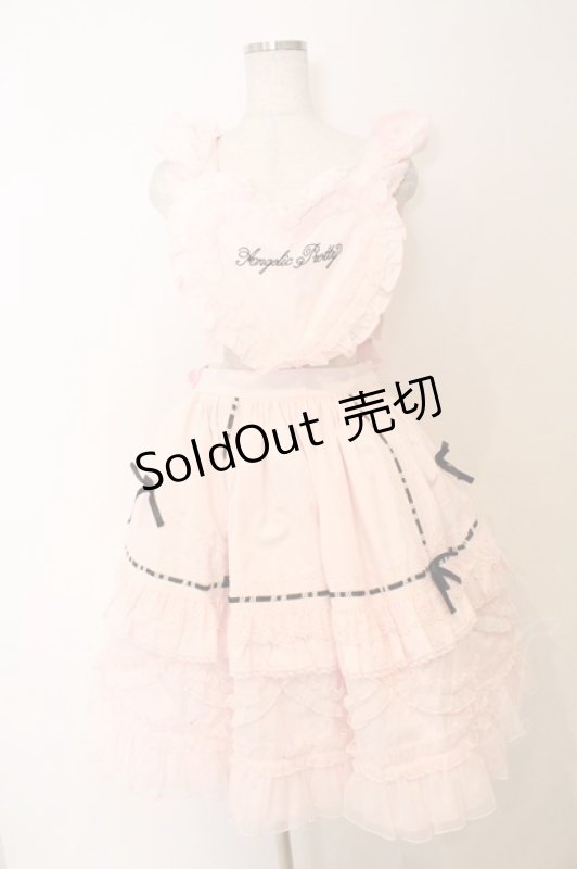 画像1: Angelic Pretty / Heart胸あて付スカート  ピンク O-26-03-06-005-AP-SK-IG-OS (1)