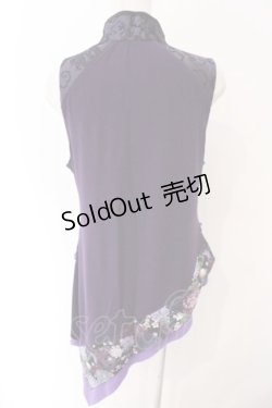 画像3: Qutie Frash / チャイナチュニック  パープル O-26-03-06-046-QU-TO-IG-OS