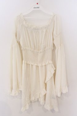 画像1: Qutie Frash / オフショルチュニック  ホワイト O-26-03-06-048-QU-TO-IG-OS