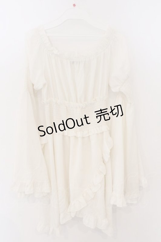 画像2: Qutie Frash / オフショルチュニック  ホワイト O-26-03-06-048-QU-TO-IG-OS (2)