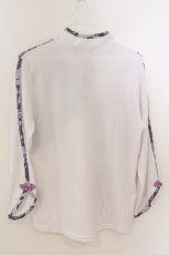 画像2: Qutie Frash / ４店舗限定チャイナT  ホワイト×パープル O-26-03-06-050-QU-TS-IG-OS (2)
