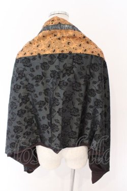 画像2: Qutie Frash / 万能ポンチョ  ブラウン×グリーン×イエロー系 O-26-03-06-051-QU-TO-IG-OS