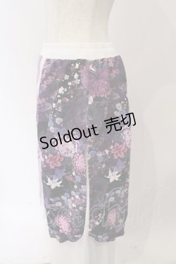 画像3: Qutie Frash / 和柄ロングスカート  ホワイト×パープル O-26-03-06-055-QU-SK-IG-OS