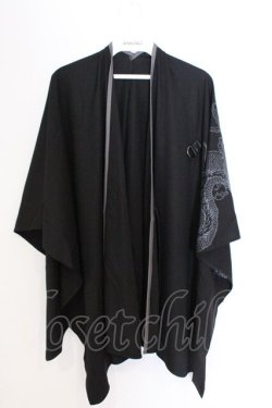 画像1: Qutie Frash / 2025GW ノベルティ万能ポンチョ  ブラック×グレー O-26-03-06-058-QU-TO-IG-OS