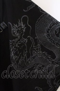 画像2: Qutie Frash / 2025GW ノベルティ万能ポンチョ  ブラック×グレー O-26-03-06-058-QU-TO-IG-OS