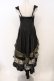画像2: Qutie Frash / コルセット風キャミワンピース  ブラック×ゴールド O-26-03-06-062-QU-OP-IG-OS (2)