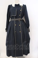 Innocent World / トレンチコート風コートワンピース L ネイビー×グレー O-26-03-06-063-IW-OP-IG-OS