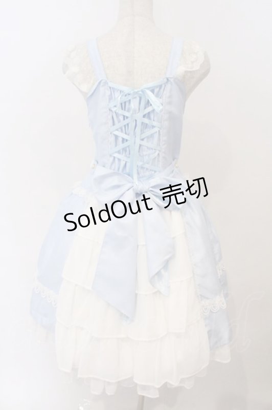 画像3: BABY,THE STARS SHINE BRIGHT / ミカエルの祝福ジャンパースカート  サックス×シロ O-26-03-06-006-BA-OP-IG-OS (3)