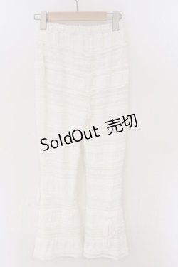 画像2: merry jenny / リボンレースフレアパンツ  シロ O-26-03-06-066-LO-PA-IG-OS