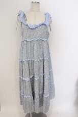 画像1: merry jenny / オフショルfrillキャミワンピース  サックス O-26-03-06-067-LO-OP-IG-ZT466 (1)