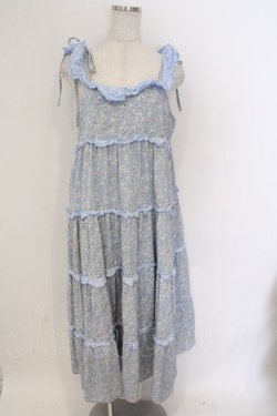 画像1: merry jenny / オフショルfrillキャミワンピース  サックス O-26-03-06-067-LO-OP-IG-OS