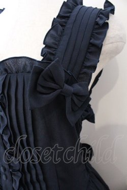 画像3: metamorphose / ピンタックティアードジャンパースカート  ネイビー O-26-03-06-008-ME-OP-IG-OS