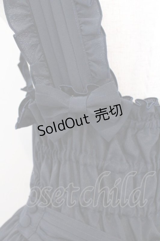 画像4: metamorphose / ピンタックティアードジャンパースカート  ネイビー O-26-03-06-008-ME-OP-IG-OS (4)