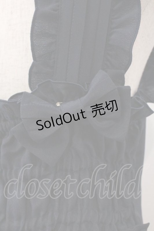 画像5: metamorphose / ピンタックティアードジャンパースカート  ネイビー O-26-03-06-008-ME-OP-IG-OS (5)