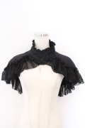 MARBLE / ゴシック調十字架付き立ち衿ケープ  ブラック O-26-03-06-010-GO-JA-IG-OS
