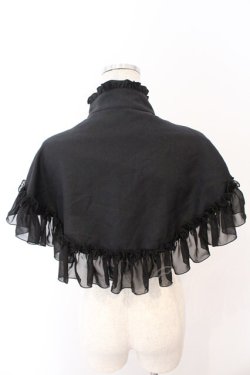 画像3: MARBLE / ゴシック調十字架付き立ち衿ケープ  ブラック O-26-03-06-010-GO-JA-IG-OS