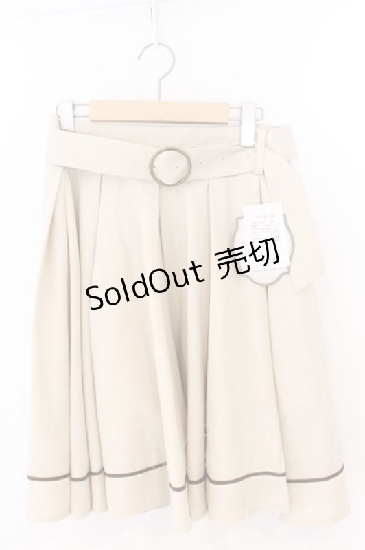 画像1: Kurumi Collaboration / TT*KRMフレアSKBツキ マリンアカデミアスカート ベージュ LL O-26-03-06-014-GO-SK-IG-ZT0312F (1)