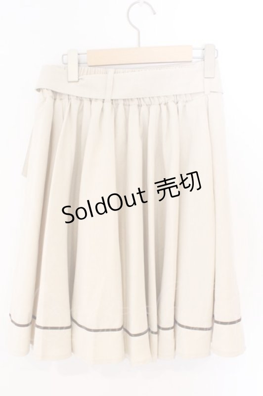 画像3: Kurumi Collaboration / TT*KRMフレアSKBツキ マリンアカデミアスカート ベージュ LL O-26-03-06-014-GO-SK-IG-ZT0312F (3)