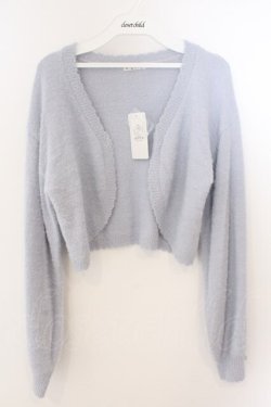 画像1: axes femme / 薔薇付カーデ×インナーセット F ブルー O-26-03-06-018-AX-TO-OW-OS