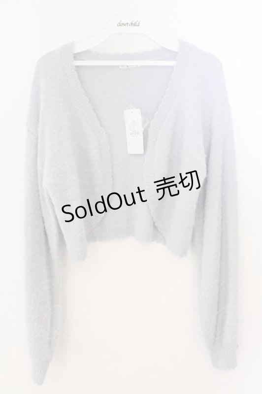 画像1: axes femme / 薔薇付カーデ×インナーセット F ブルー O-26-03-06-018-AX-TO-OW-ZT0401F (1)