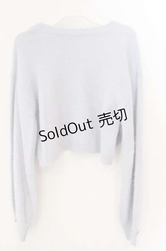 画像3: axes femme / 薔薇付カーデ×インナーセット F ブルー O-26-03-06-018-AX-TO-OW-ZT0401F (3)