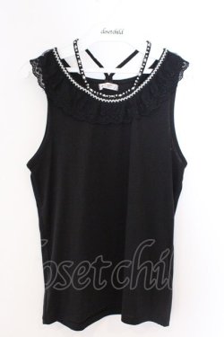 画像1: axes femme / ストラップビジュータンク F クロ O-26-03-06-019-AX-TO-OW-OS