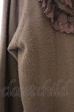 画像2: axes femme / パール使いニットカーディガン M ブラウン O-26-03-06-021-AX-TO-OW-OS